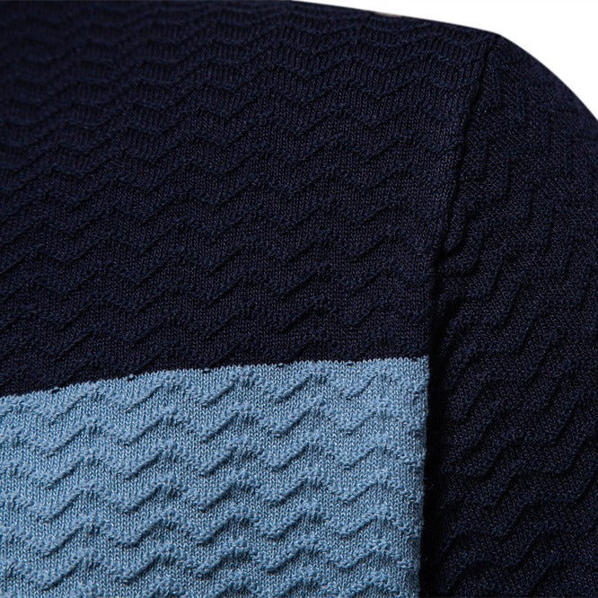 Herren Polo-Shirt mit modernen Strukturmustern Echoarchiv