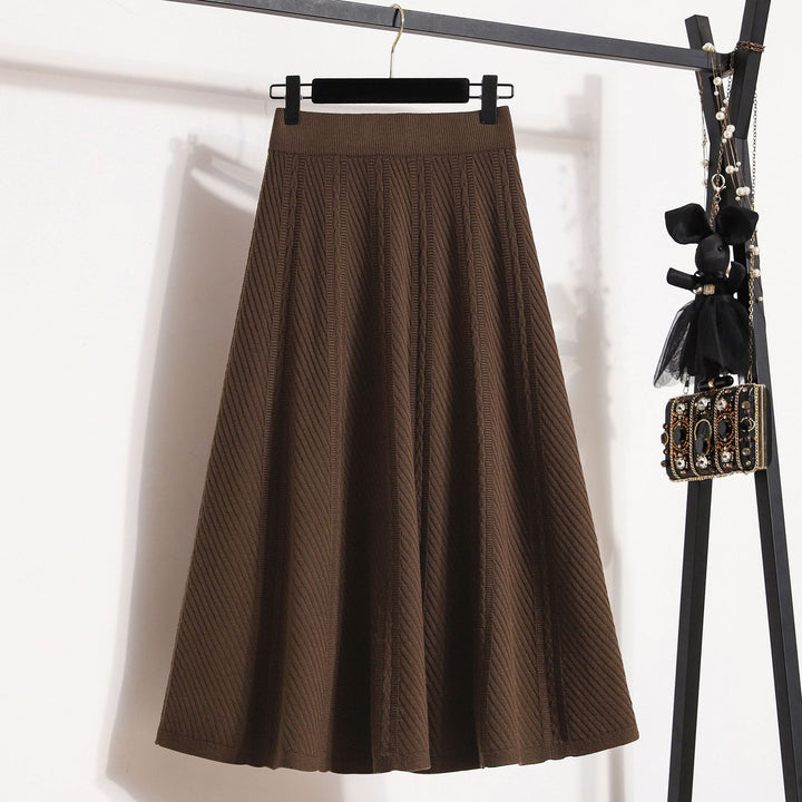 Damen Eleganter, schwingender Strickrock Echo Archiv