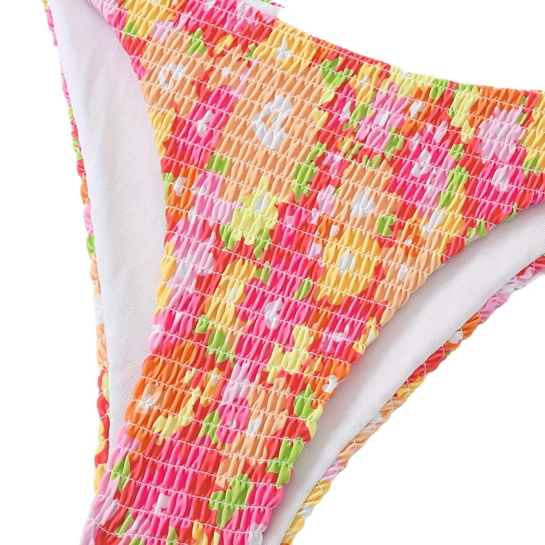 Damen Bandeau-Bikini mit verspieltem Rüschen-Design Echo Archiv
