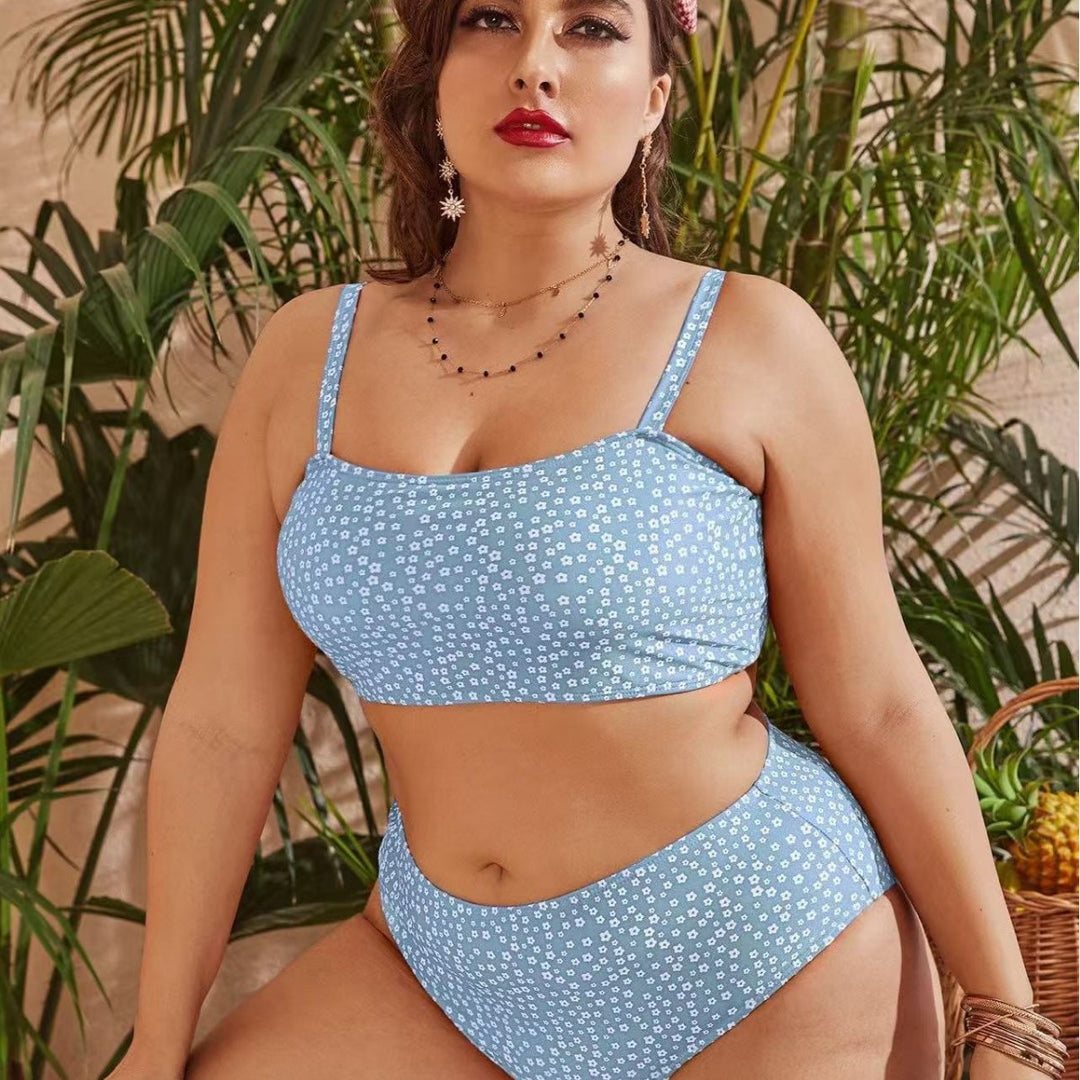Damen Hochgeschnittener Bikini mit verspieltem Punktedesign Echo Archiv