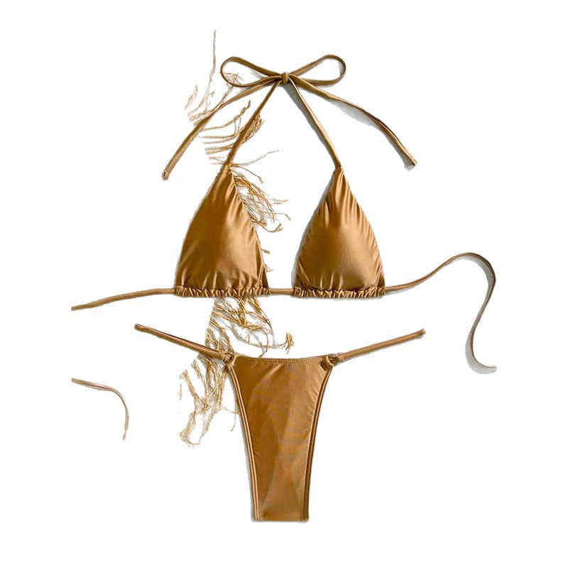 Damen Hochwärtiger Triangel-Bikini Echo Archiv