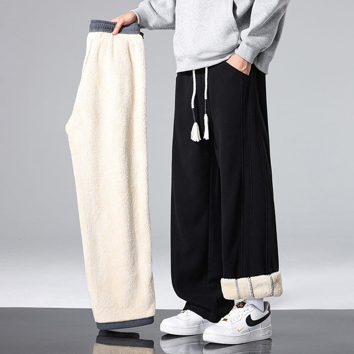 Herren Plüschige und Bequeme Freizeithose