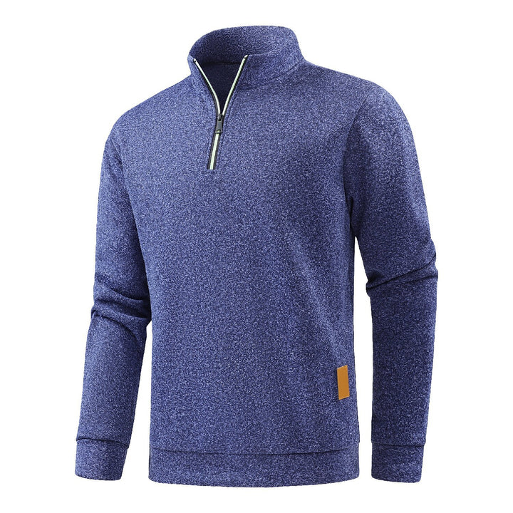 Herren Hochkragen Fleece-Pullover mit Reißverschluss Echoarchiv