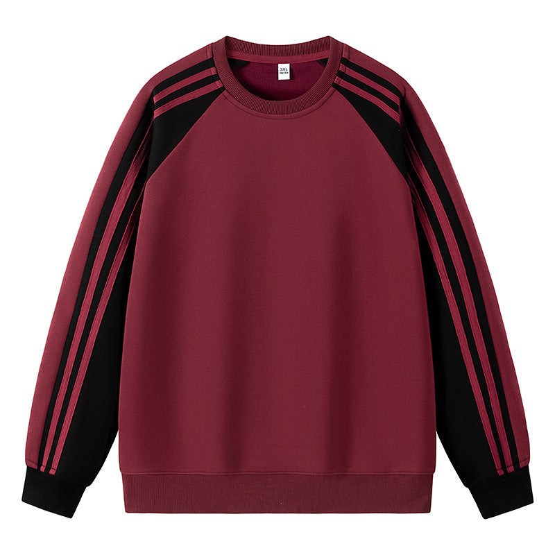 Herren sportlicher Raglan-Sweater mit mehrfarbigen Akzenten Echoarchiv