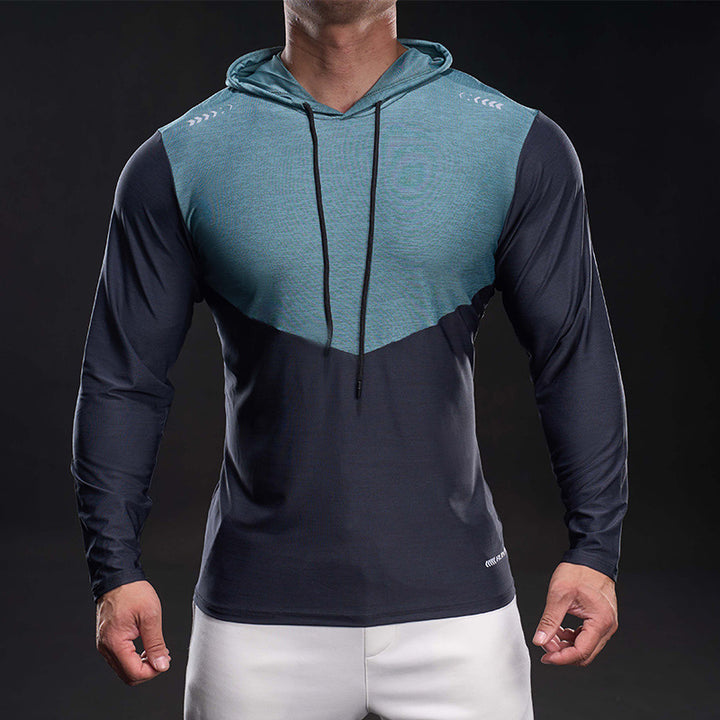Herren Slim-Fit Trainings-Hoodie mit atmungsaktivem Stretchmaterial Echoarchiv