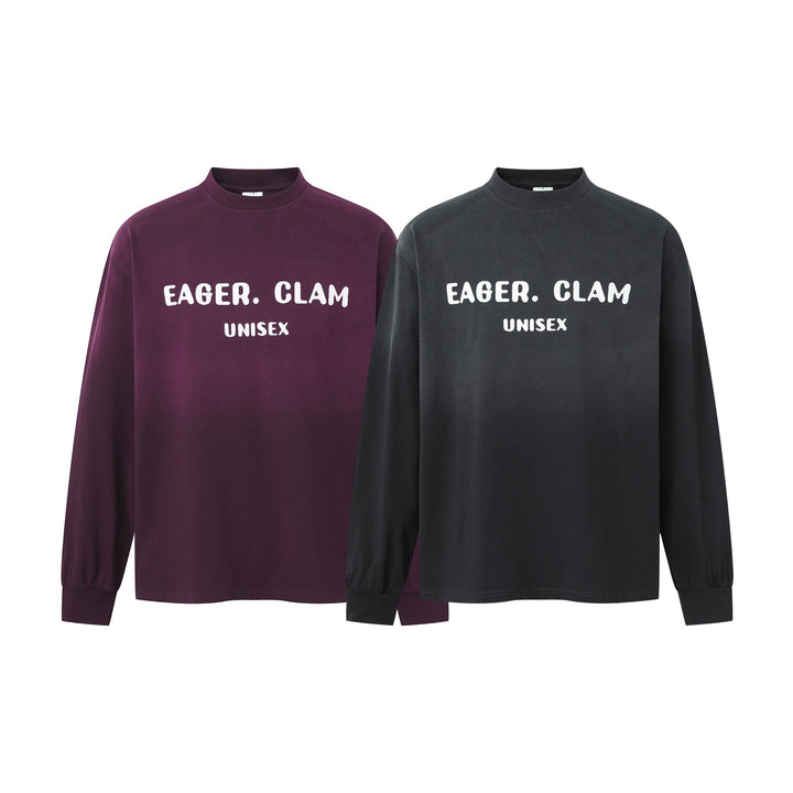 Unisex Oversize-Sweatshirt mit Mockkragen und Statement-Print Echoarchiv