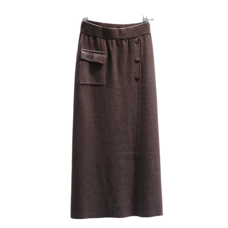 Damen Eleganter Strickrock mit praktischer Seitentasche Echo Archiv