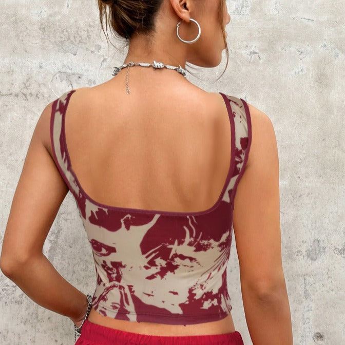 Damen Tanktop mit kreativem Print und figurbetontem Design Echo Archiv