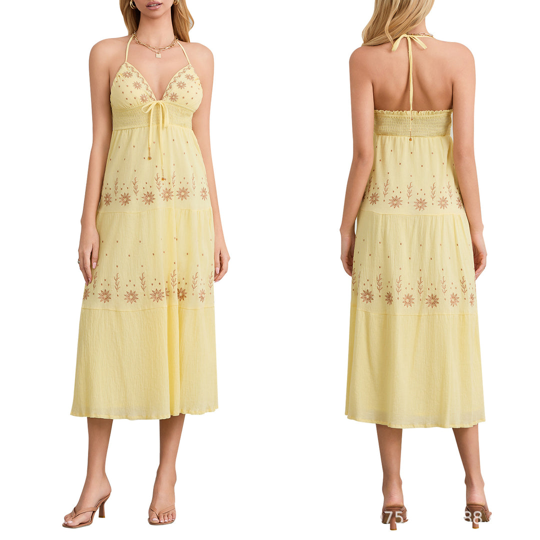 Damen Maxikleid mit zarten Stickereien Echo Archiv
