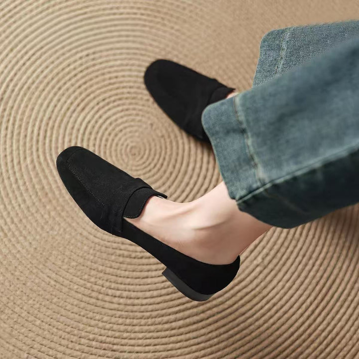 Damen Elegante Mokassins aus Veloursleder Echo Archiv