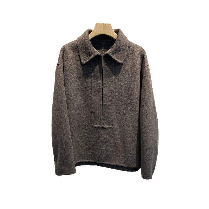 Damen Stylischer Halbzip Pullover Echoarchiv