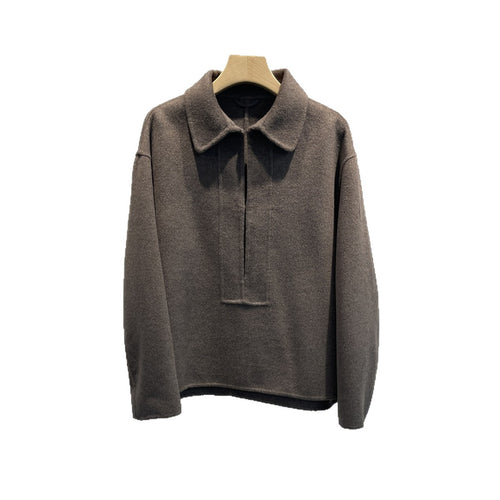 Damen Stylischer Halbzip Pullover Echoarchiv
