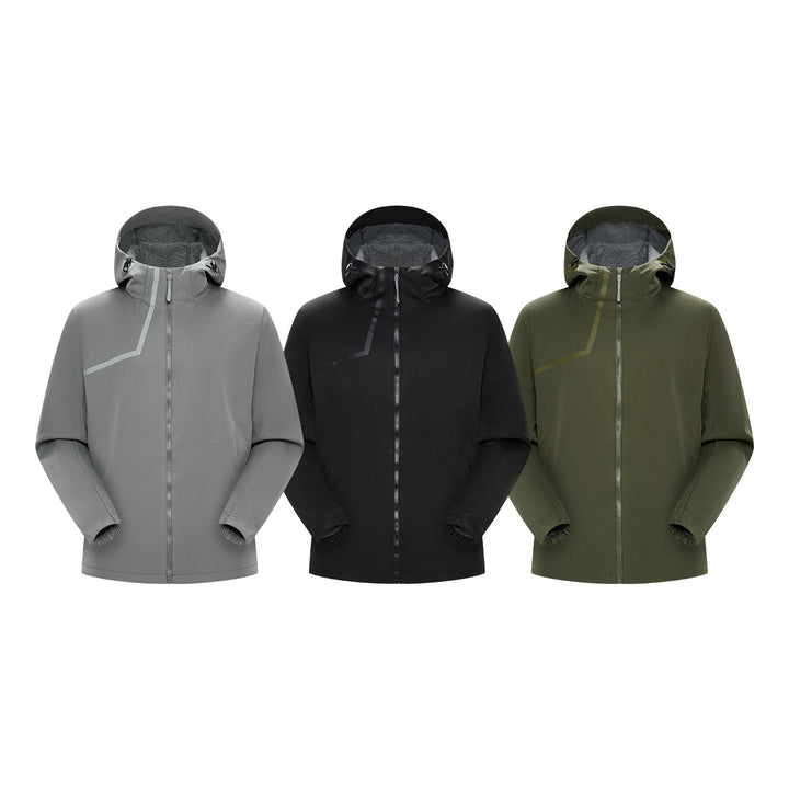 Herren Technische Softshelljacke mit verstellbarer Kapuze und winddichter Membran Echo Archiv