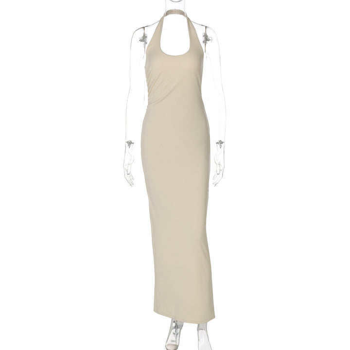Damen Elegantes Maxikleid mit tiefem Halterneck Echo Archiv