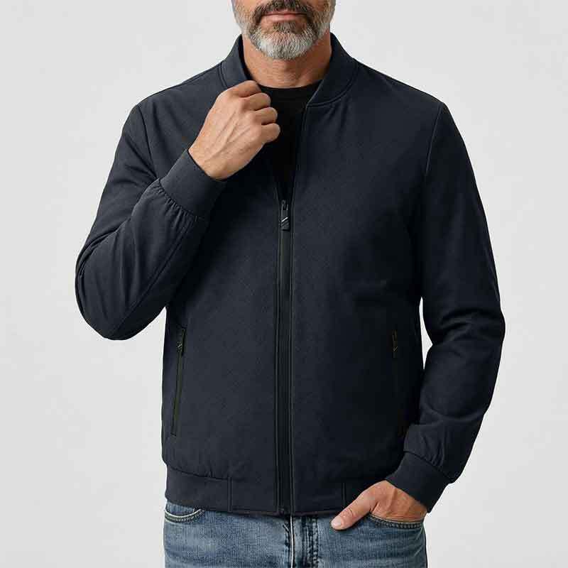Herren Sportliche Übergangsjacke mit hohem Kragen und seitlichen Reißverschlusstaschen Echo Archiv 1788242364