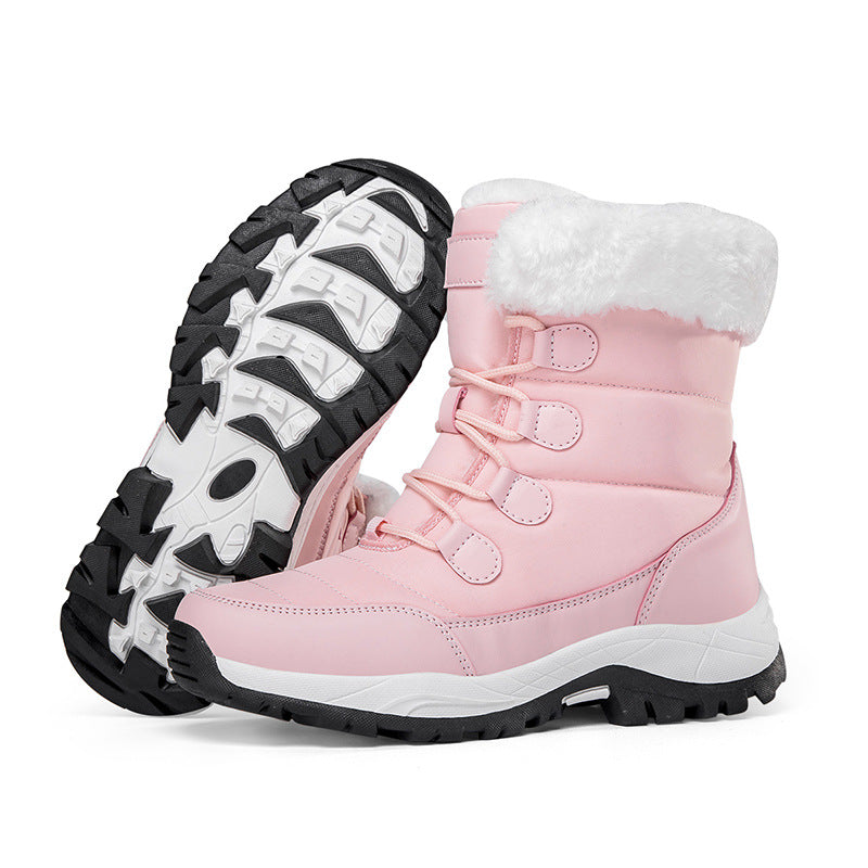 Damen Thermo-Schneestiefel mit gesteppter Isolierung, Teddyfutter und griffiger Profilsohle Echo Archiv