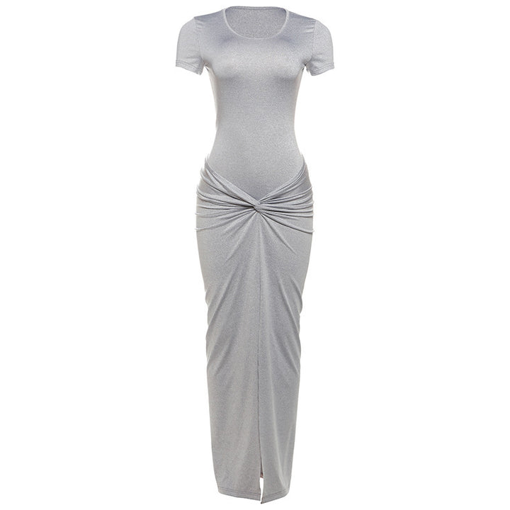 Damen Elegantes Maxi-Kleid mit schmeichelndem Knotendetail Echo Archiv