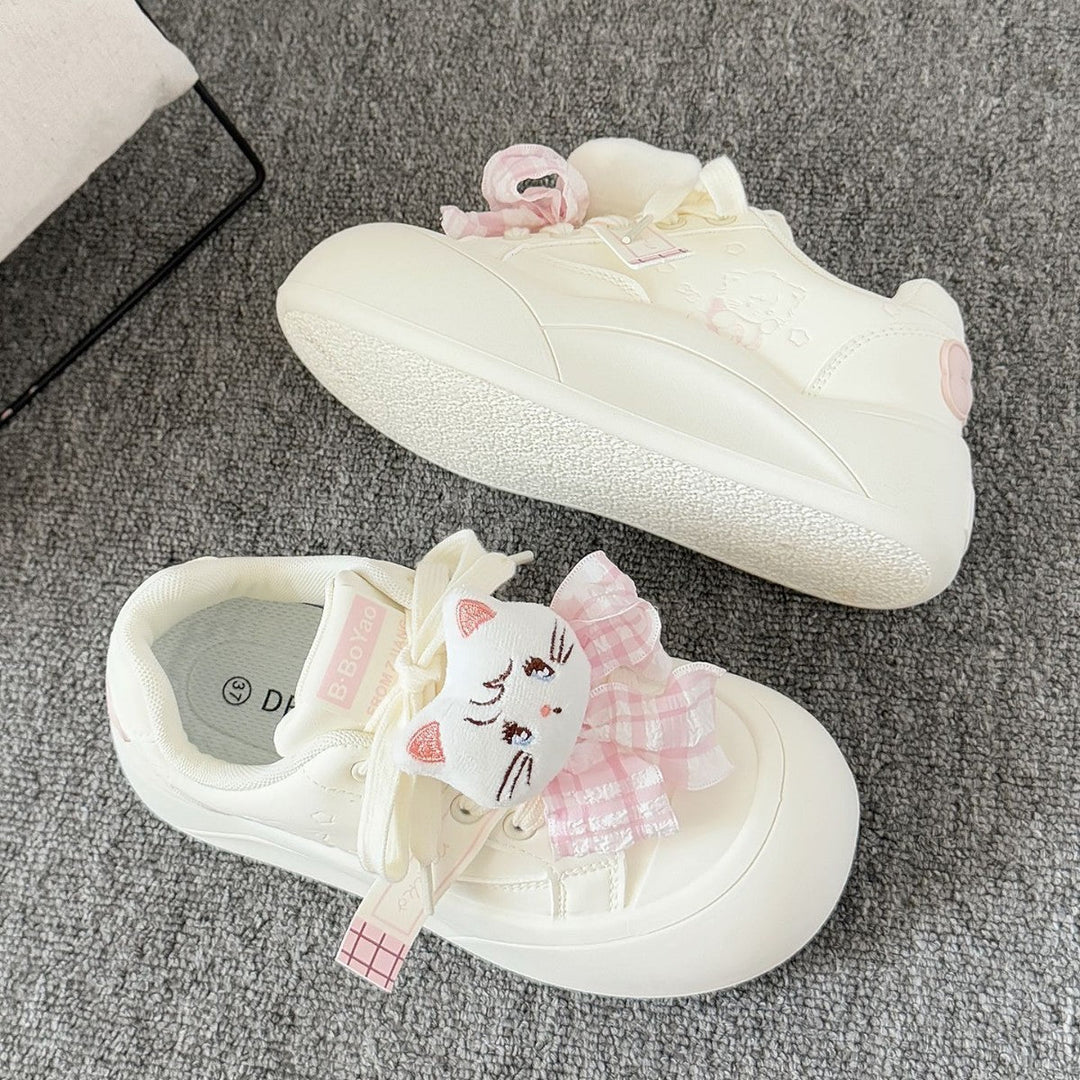 Damen Sportliche Sneaker mit verspieltem Katzenmotiv und weich gepolsterter Sohle Echo Archiv