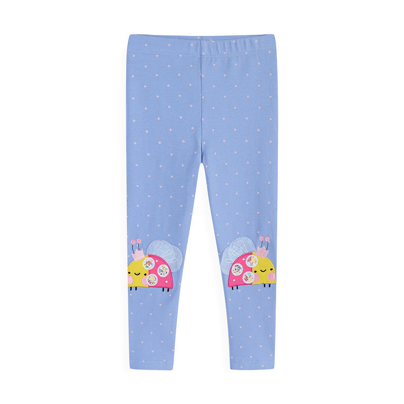 Mädchen Leggings mit fröhlichem Schneckenmotiv Echo Archiv