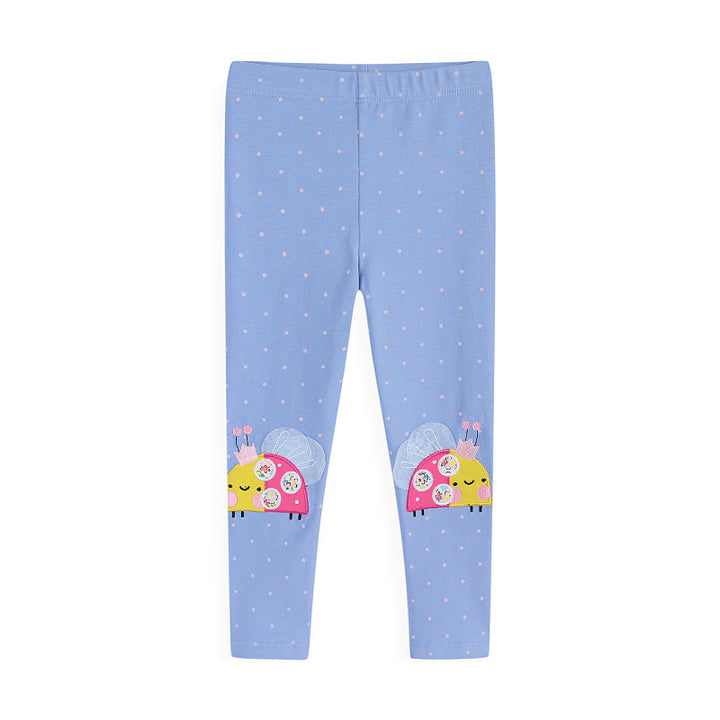 Mädchen Leggings mit fröhlichem Schneckenmotiv Echo Archiv