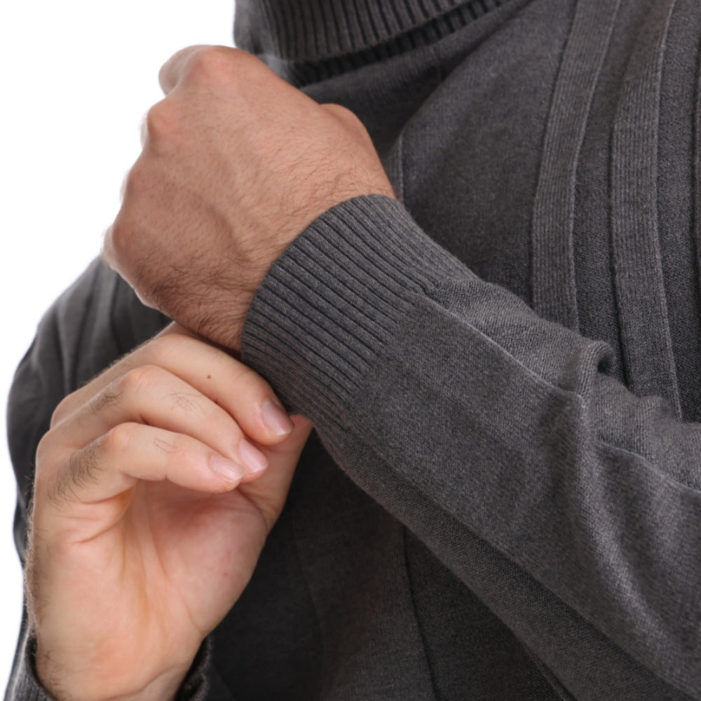 Herren Stehkragen Pullover Echoarchiv