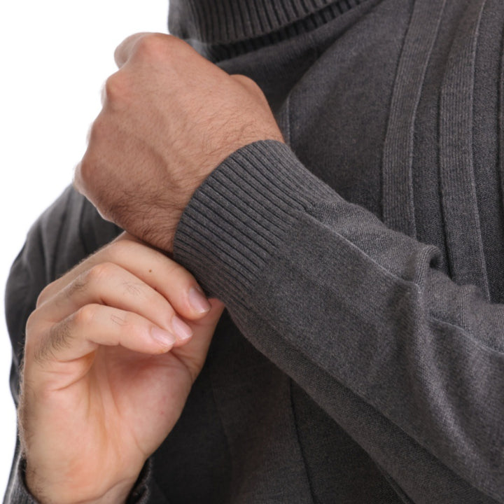 Herren Stehkragen Pullover Echoarchiv