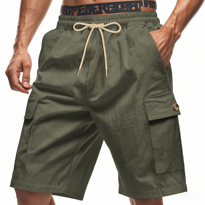 Herren Cargo-Shorts mit eleganten Streifen und praktischen Seitentaschen Echoarchiv