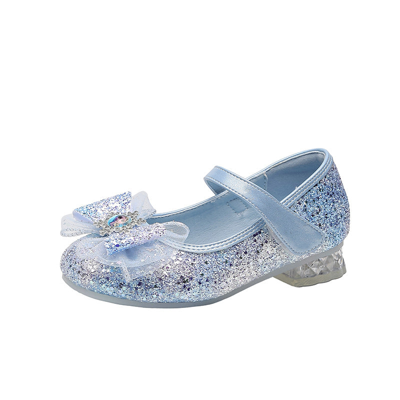 Damen Glitzernde Ballerinas mit Schleife Echo Archiv
