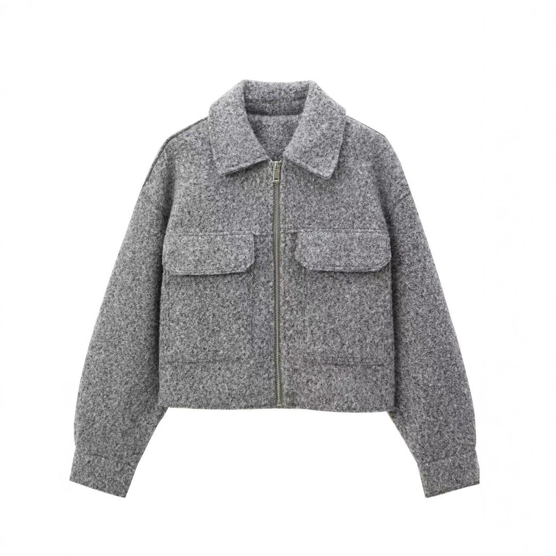 Damen Elegante Oversize-Jacke mit Detailtaschen Echo Archiv