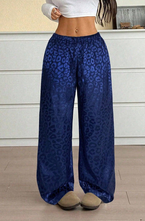 Damen Elegante Weite Leoprint-Hose Echo Archiv