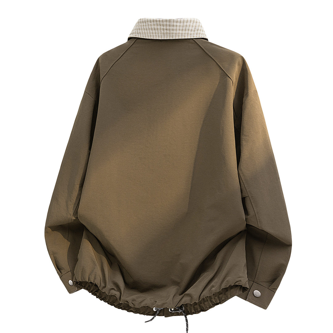 Herren Lässige Übergangsjacke mit Karomuster Echoarchiv