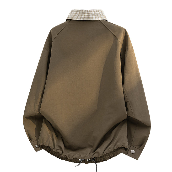 Herren Lässige Übergangsjacke mit Karomuster Echoarchiv