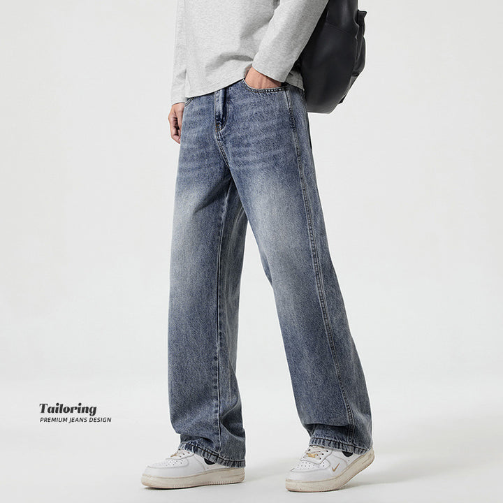 Herren Weite Baggy-Jeans im Used-Look mit Relaxed‑Sitz und geradem Bein Echo Archiv