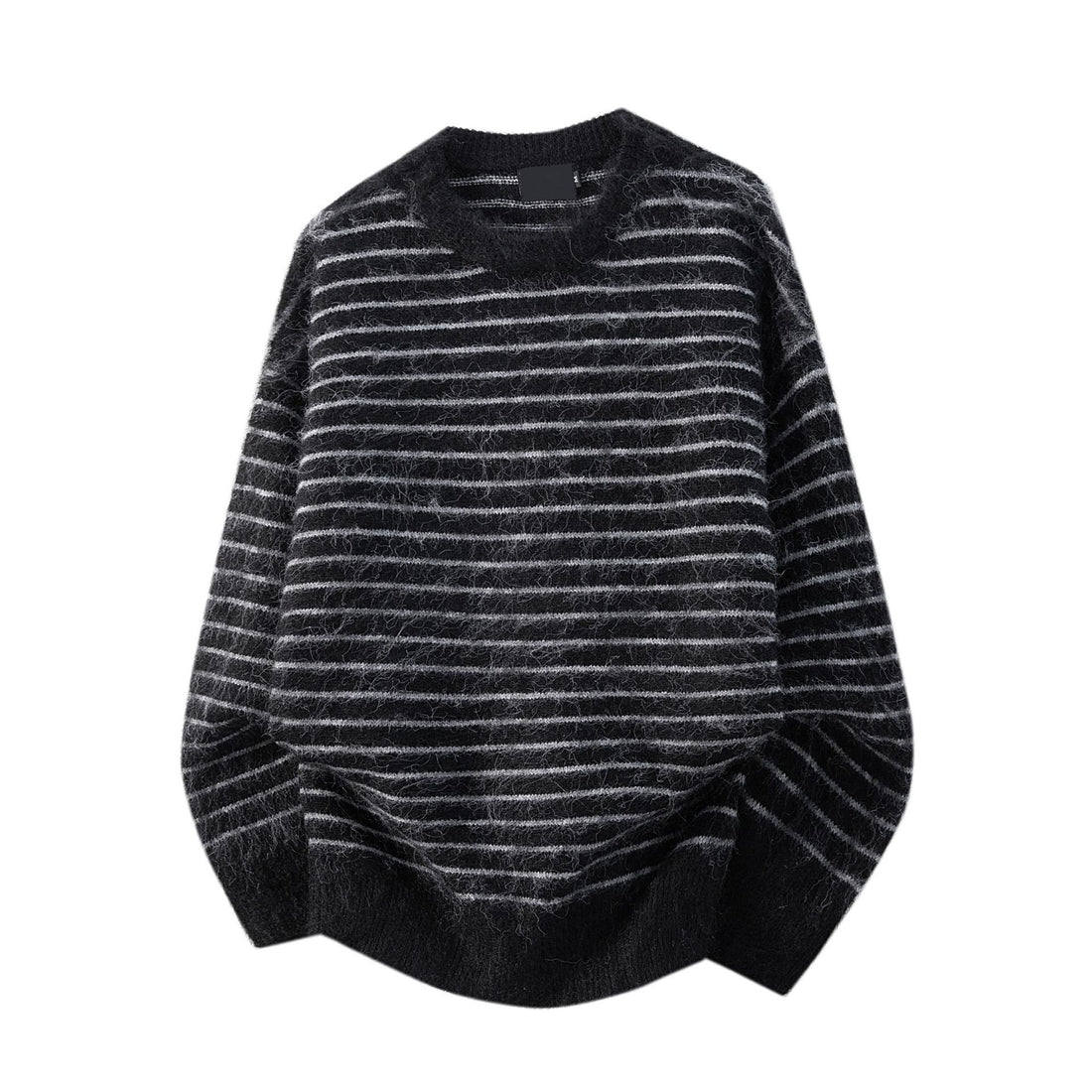 Damen Lässiger Strickpullover mit Streifen Echoarchiv
