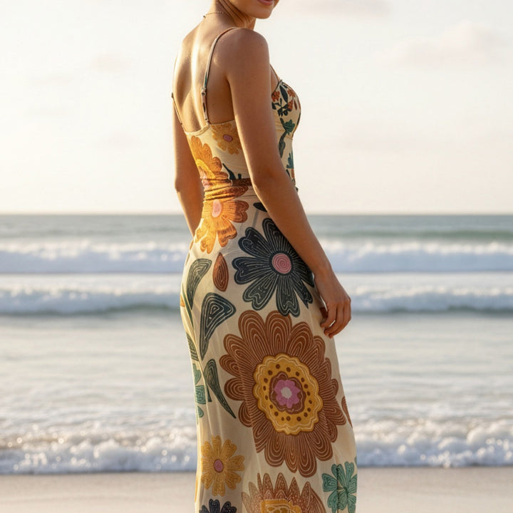 Damen Strandkleid mit verspieltem Blumendesign Echo Archiv