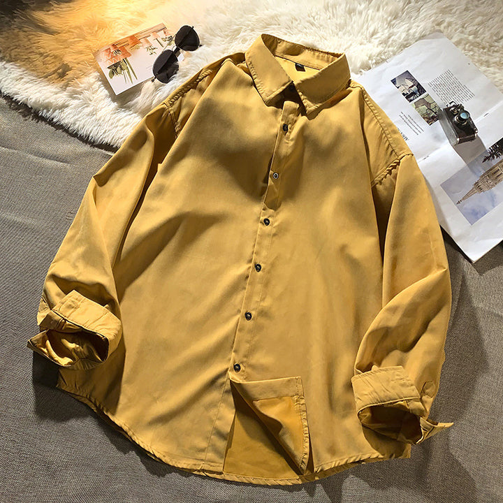 Herren lässige Hemdbluse aus atmungsaktivem Baumwollstoff mit praktischen Taschen Echoarchiv