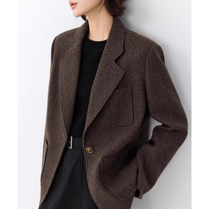 Damen Elegante oversized Jacke mit strukturiertem Design Echoarchiv