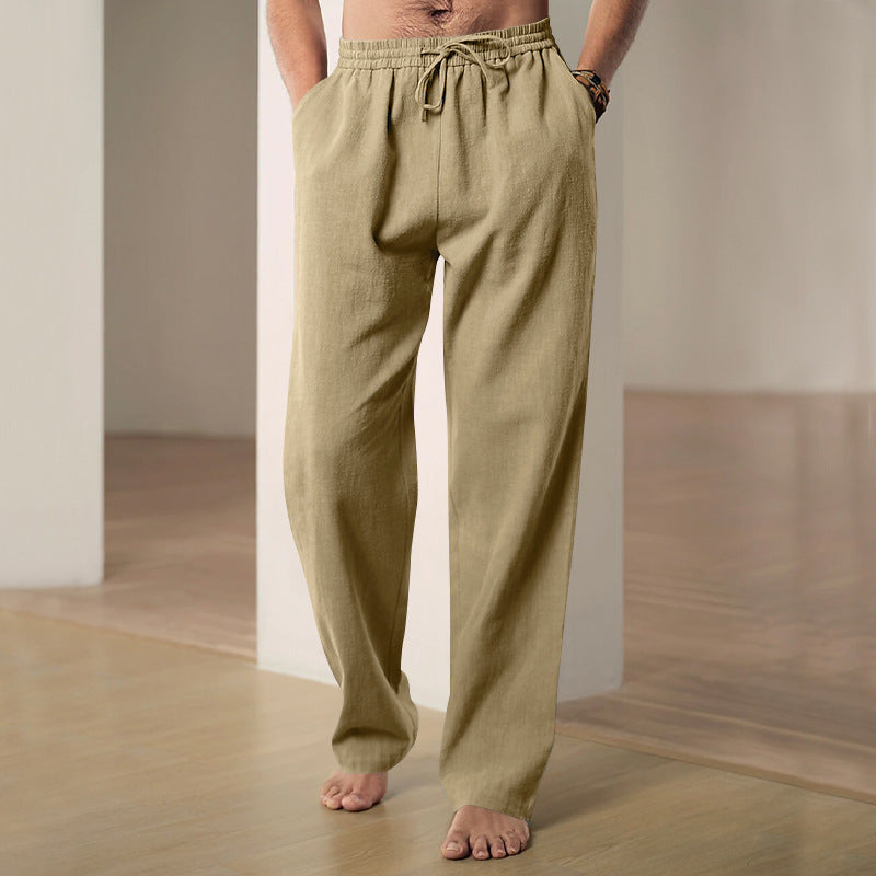 Herren lässige Freizeithose mit elastischem Bund und Seitentaschen Echoarchiv