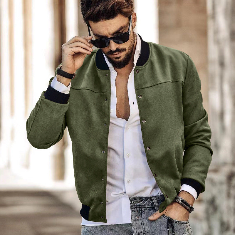 Herren sportliche Collegejacke mit seitlichen Reißverschlusstaschen Echoarchiv