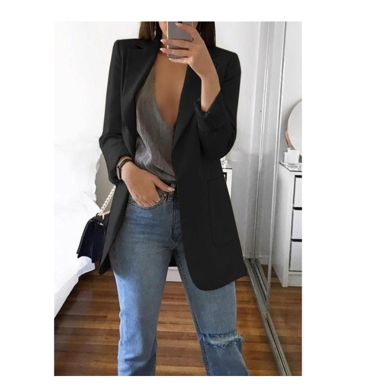 Damen eleganter Blazer mit tailliertem Schnitt und praktischen Taschen Echo Archiv