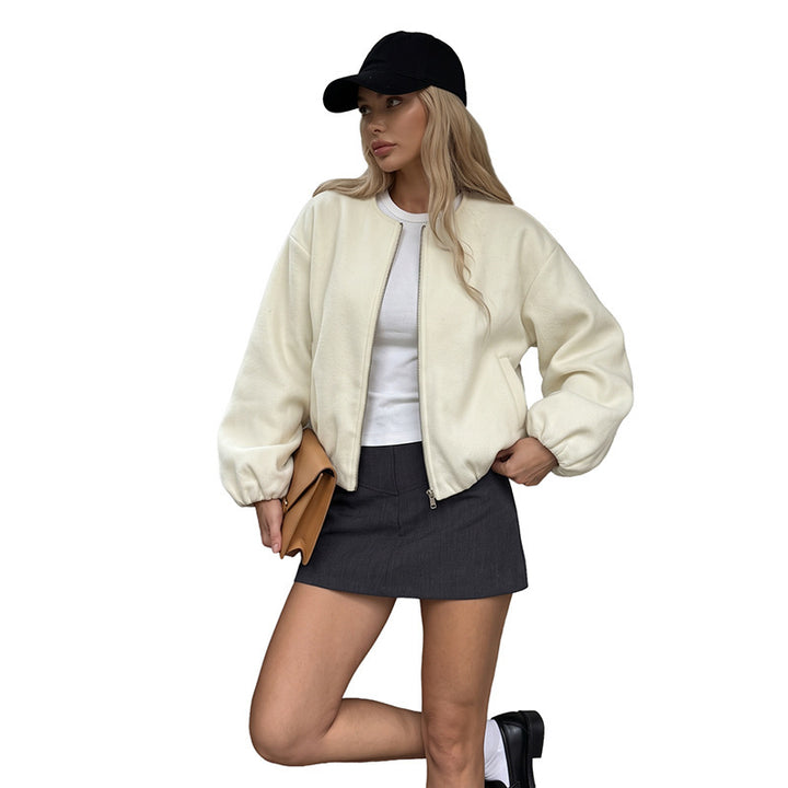 Damen Trendige Bouclé Jacke Echo Archiv