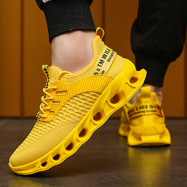 Unisex Performance-Sneaker mit innovativer gelochter Luftsohle und gestricktem Obermaterial – Norré
