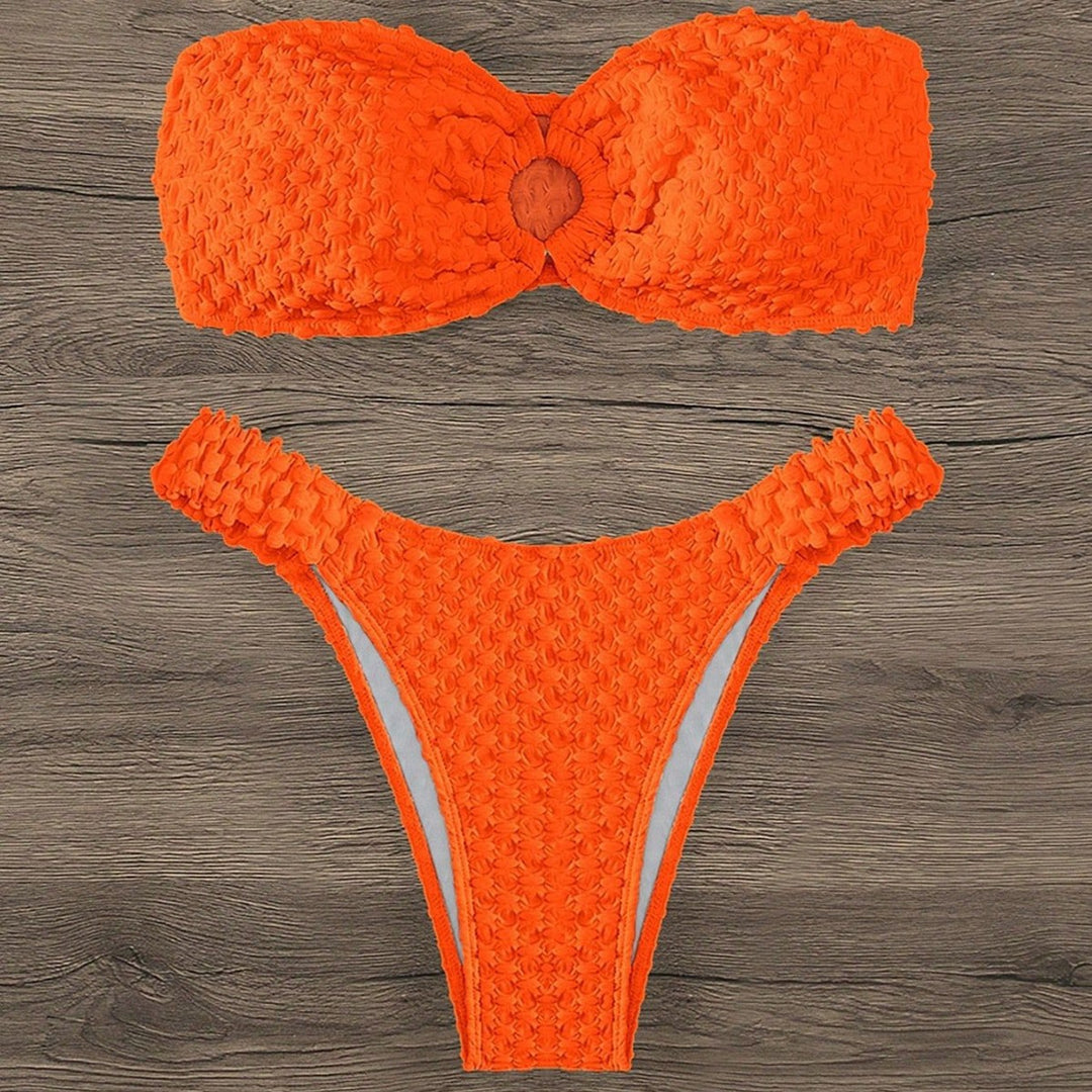 Damen Bandeau-Bikini mit strukturierter Oberfläche und sehr gutem Sitz Echo Archiv