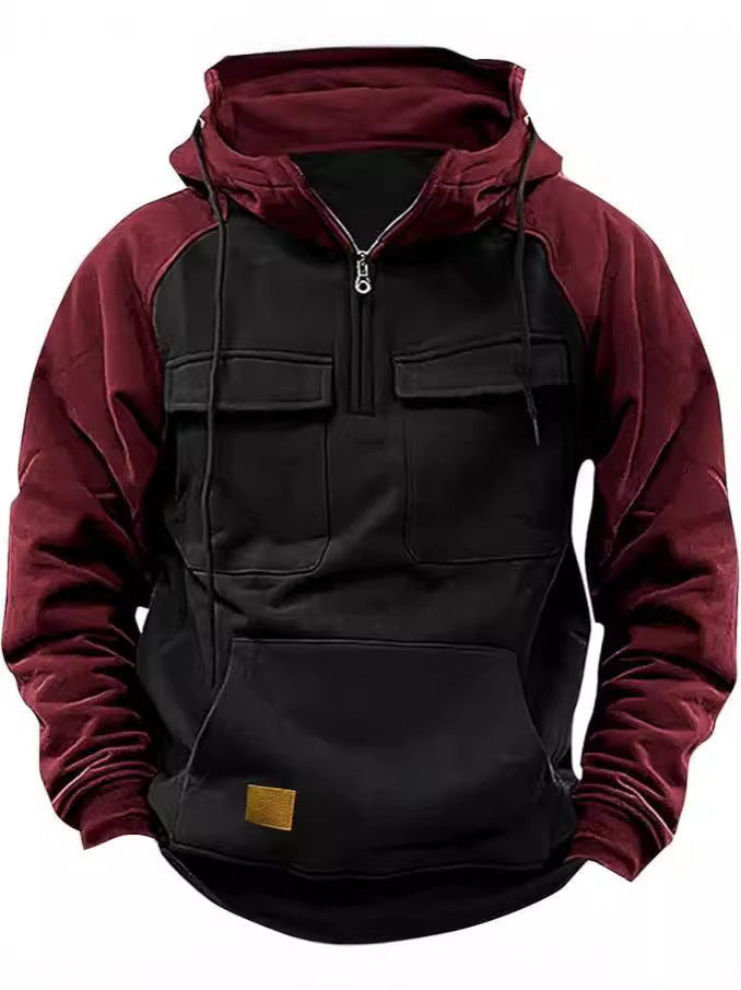 Herren funktionale Kapuzenjacke mit praktischen Taschen Echoarchiv