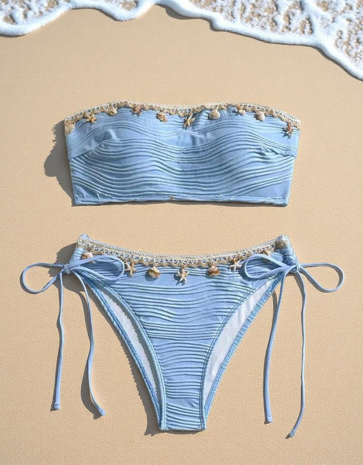 Damen Bandeau-Bikini mit raffinierten Muschel-Details Echo Archiv