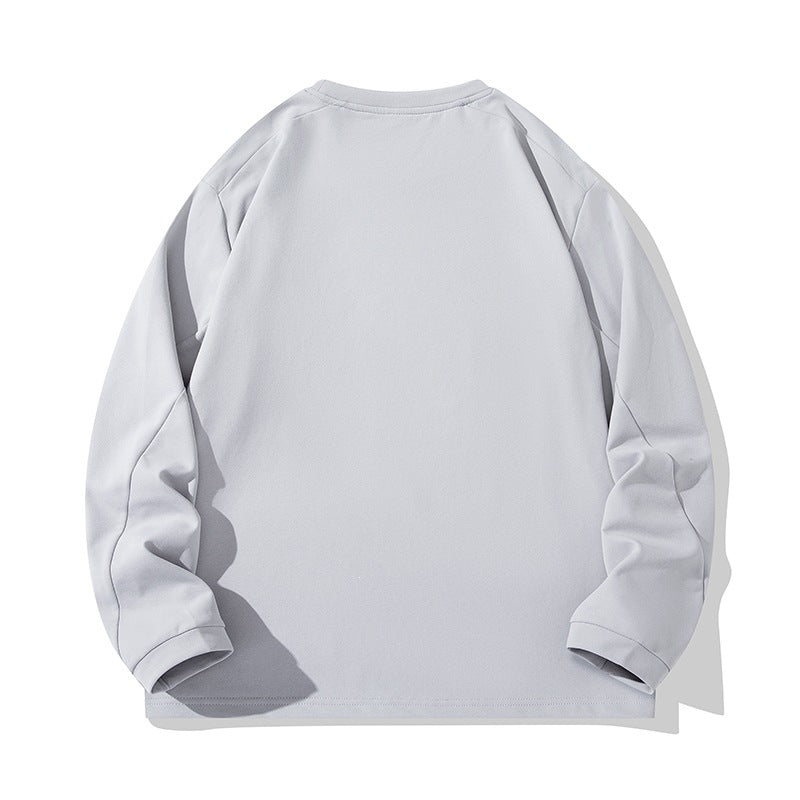 Unisex Oversize Langarm‑Sweatshirt mit Brustreißverschlusstasche und Rundhalsausschnitt Echoarchiv