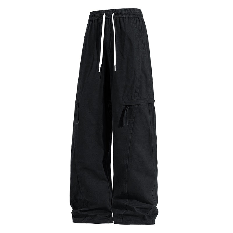 Herren Weite Cargo-Jogginghose im Baggy‑Schnitt mit Kordelbund & Mehrfachtaschen Echoarchiv