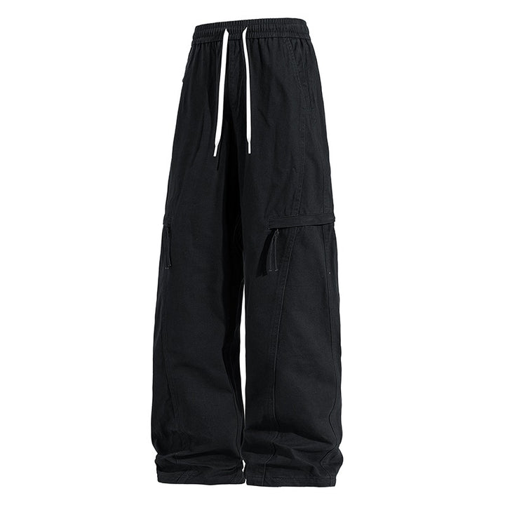 Herren Weite Cargo-Jogginghose im Baggy‑Schnitt mit Kordelbund & Mehrfachtaschen Echoarchiv