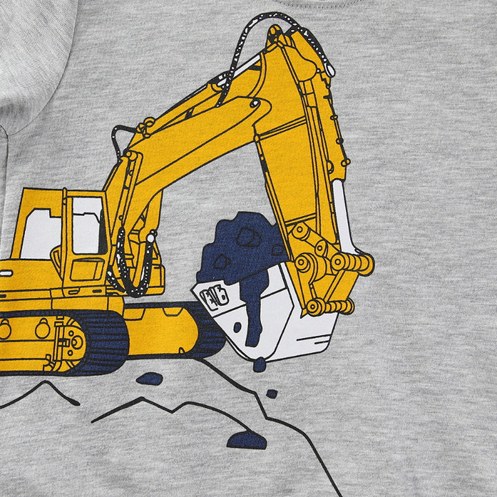 Jungen Sweatshirt mit originellem Bagger-Motiv Echo Archiv
