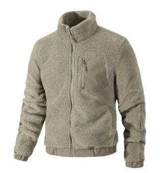 Herren Gemütliche Fleecejacke mit Stehkragen Echo Archiv